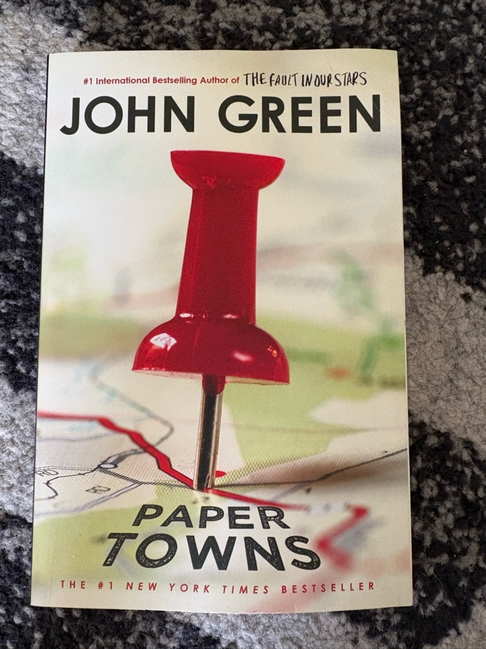 Paper Towns by John Green — Red Pushpin Cover